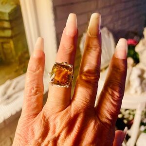 Sterling silver gemstone ring